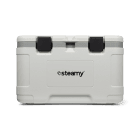 Steamy Marine 50 (50 Liter) Kühlbox Weiß + 2x Kühlelement Large mit großem Rabatt