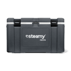 Steamy Pro 70 (70 Liter) Kühlbox Grau + 1x Kühlelement XXL mit großem Rabatt
