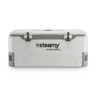 Steamy Marine Pro 155 (155 Liter) Kühlbox Weiß + 2x Kühlelement XXL mit großem Rabatt