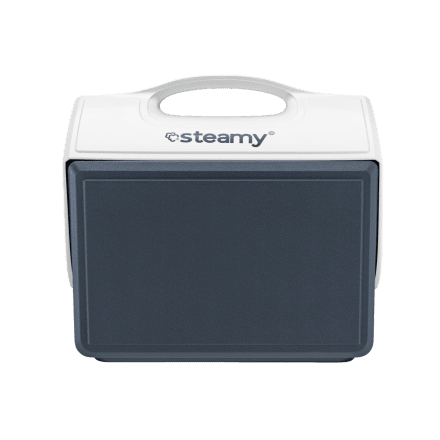 Steamy Sport 15 (15 Liter) Kühlbox Blau + 1x Kühlmatte (88 Würfel) mit großem Rabatt