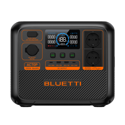 Bluetti Powerstation Tragbar 1000W - 854Wh Kapazität 