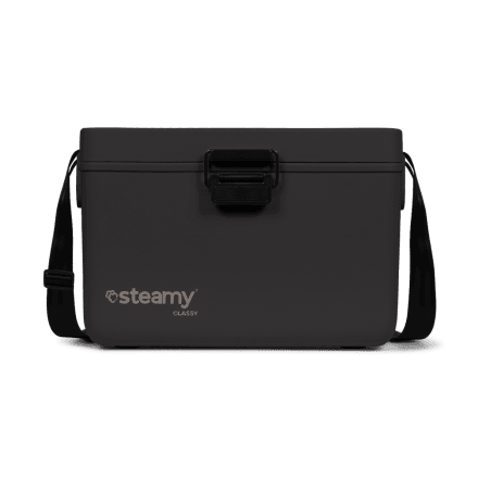 Steamy Classy (12 Liter) Kühlbox Schwarz + 2x Kühlelement Klein mit großem Rabatt