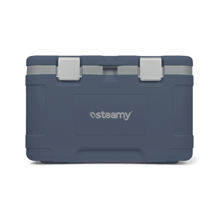 Steamy Cool 50 (50 Liter) Kühlbox Blau + 2x Kühlelement Large mit großem Rabatt