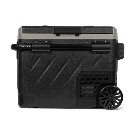 Steamy-E Dual Zone Roller Elektrische Kompressor-Kühlbox mit Rollen (49 Liter)